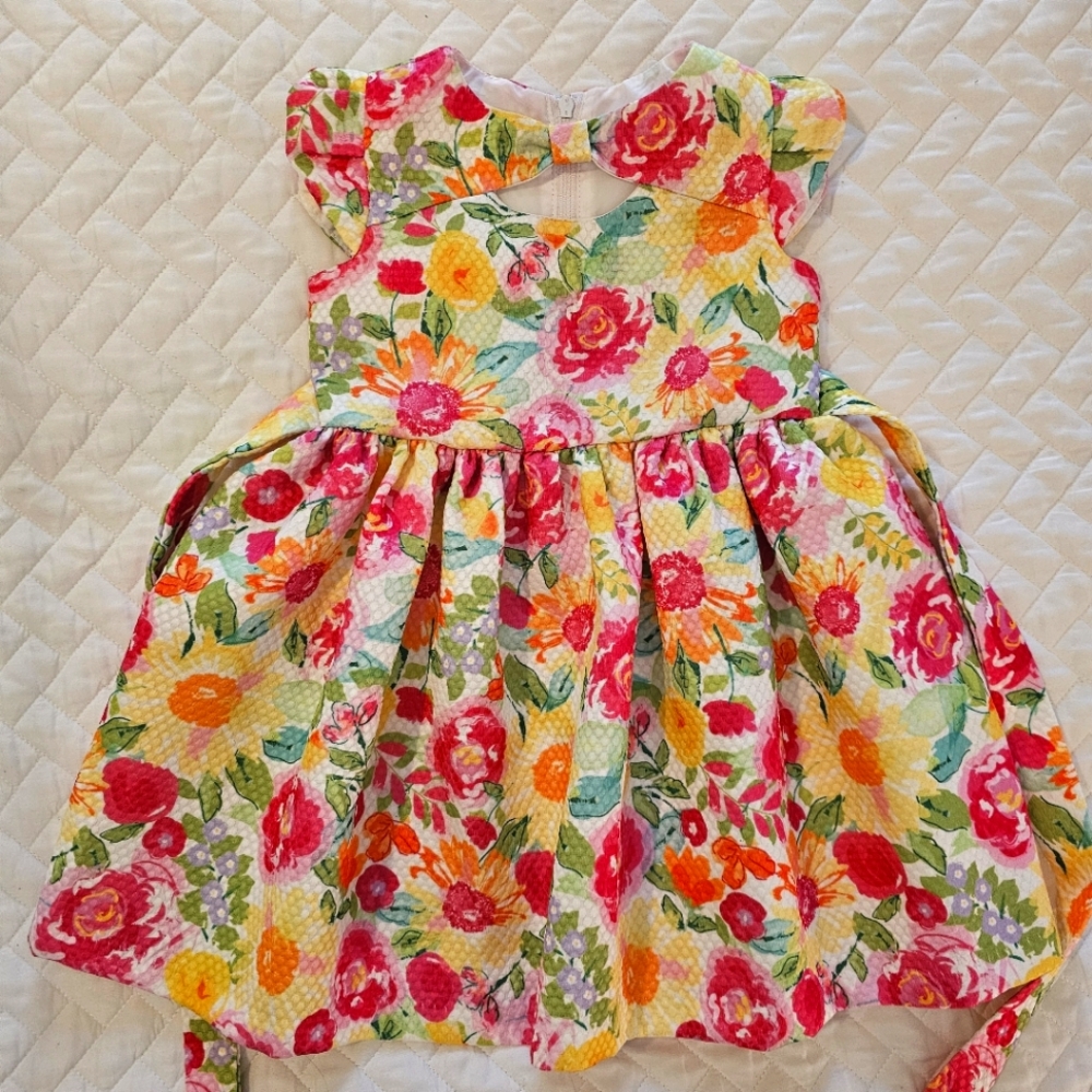 Floral Kids Dress - Multicolor
